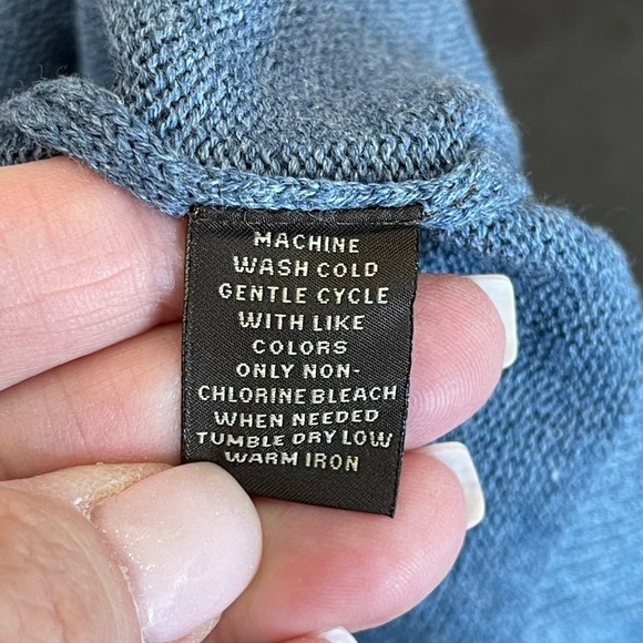 Tasso Elba men's quarter zip and snap long sleeve blue sweater in a size XXL - Picture 8 of 13